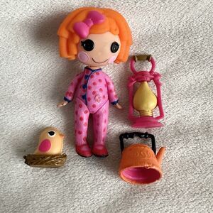 Mini Lalaloopsy Sunny Side Up Doll 3" With Pet And Accessory Farmer Girl